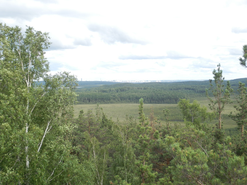 View from rocks near Iset, bicycle tour West coast of Iset lake