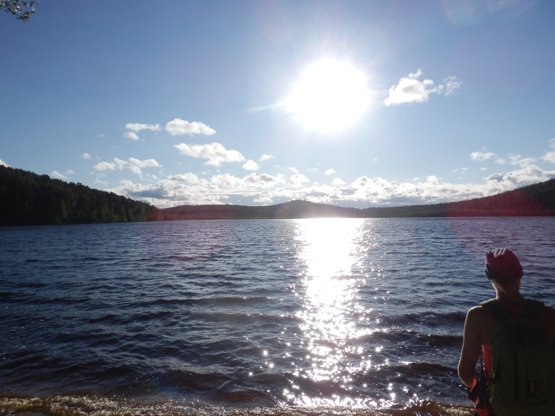 Sandy Lake, bicycle tour West coast of Iset lake