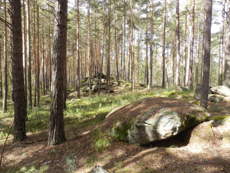 Stony hills between Mramorskoe village and Sisert