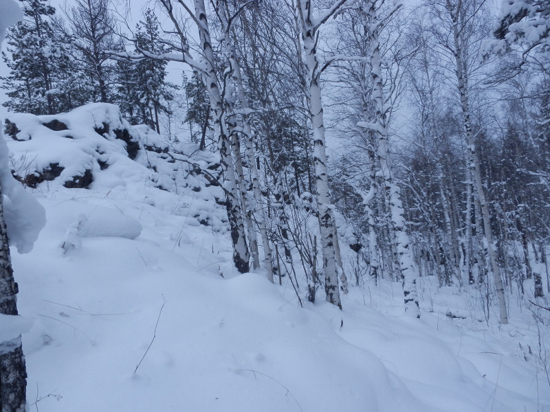 Berezovaya mountain rocks