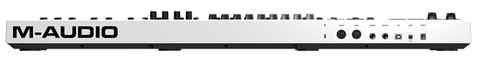 MIDI keyboard M-Audio Code 49 ( rear view )