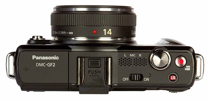 Фото-камера Panasonic Lumix DMC-GF2 ( вид сверху )