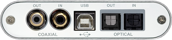 External sound card ESI U24 XL ( rear view )