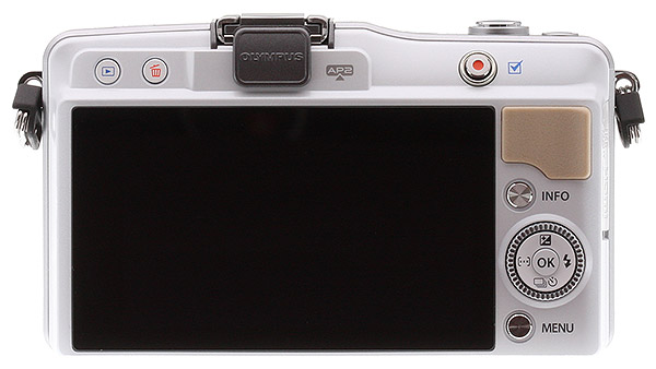 Photo camera OLYMPUS PEN mini E-PM2 ( rear view )