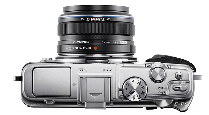 Photo-camera Olympus PEN E-P5 ( top view )