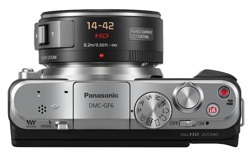 Фото-камера Panasonic Lumix DMC-GF6 ( вид сверху )