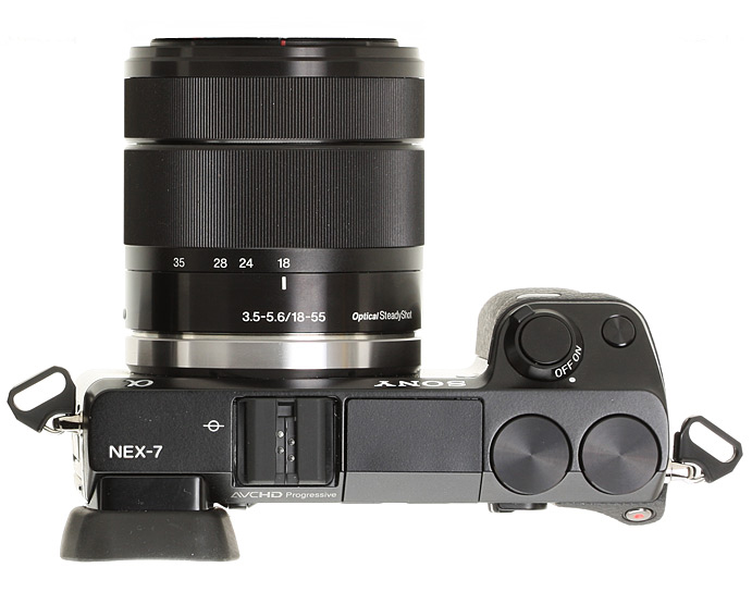 Photo-camera Sony Alpha NEX-7 ( top view )