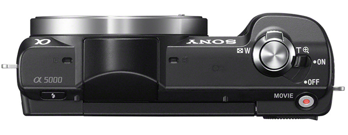 Фото камера Sony Alpha A5000 ( вид сверху )