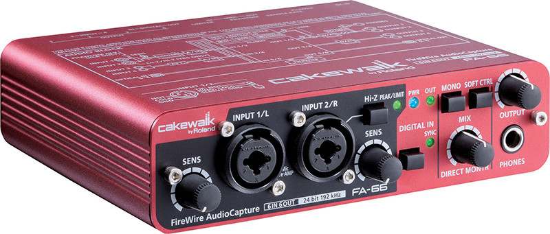 Firewire audio interface Roland FA-66