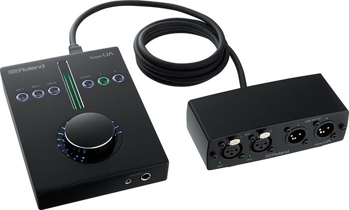 External audio interface Roland Super UA with additional module