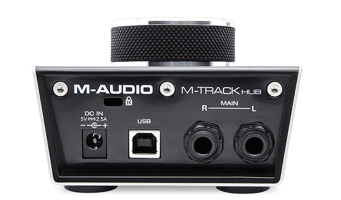 Audio interface M-Audio M-Track Hub ( back panel )