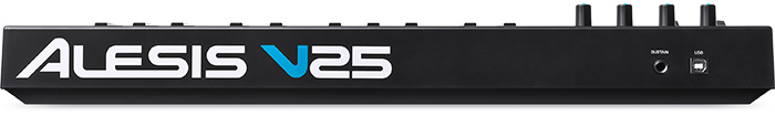 USB MIDI keyboard Alesis V25 ( back panel )