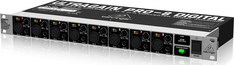 ADAT аудио интерфейс Behringer ULTRAGAIN PRO-8 DIGITAL ADA8000