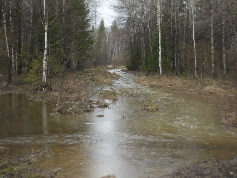 Flooded uphill to Shunuth