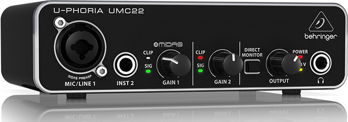 umc22 behringer drivers windows 10