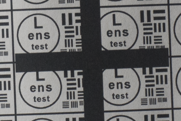 Test mira photo, diaphragm 11, center of image - M39 photo lens Industar 69 testing on Micro 4/3 matrix