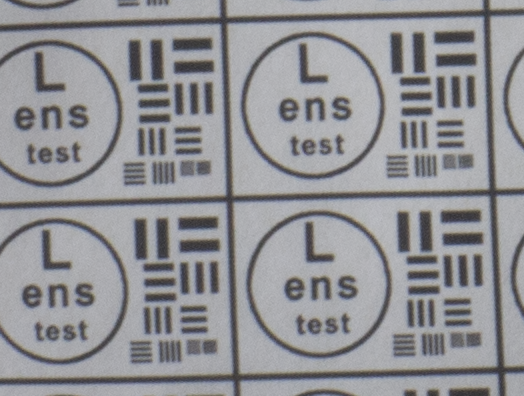 Test mira photo, diaphragm 16, lower left corner of image - M39 photo lens Industar 69 testing on Micro 4/3 matrix