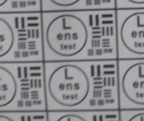 Тестовая мира, диафрагма 5.6, левый нижний угол изображения - Тестирование M39-объектива Индустар 69 на Micro 4/3 матрице