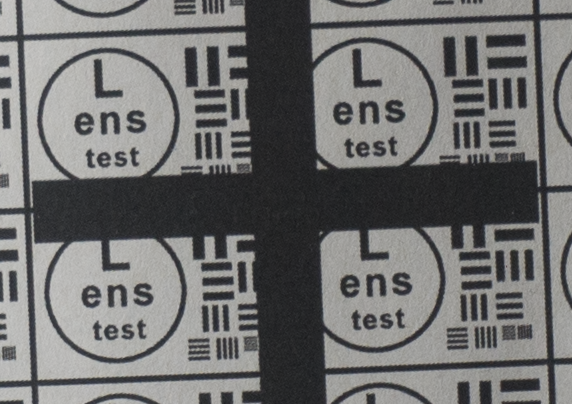 Test mira photo, diaphragm 8, center of image - M39 photo lens Industar 69 testing on Micro 4/3 matrix