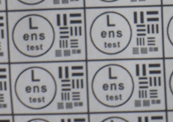 Test mira photo, diaphragm 8, lower left corner of image - M39 photo lens Industar 69 testing on Micro 4/3 matrix