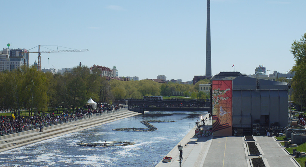 Плотинка, Екатеринбург, празднования Дня Победы 9-го мая 2016 года